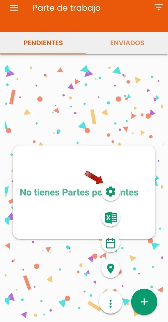 editar modelo de parte de trabajo app