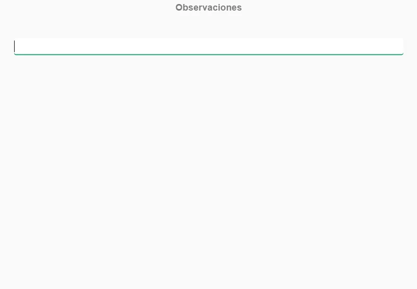 observaciones aplicación