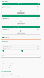 Casos reales de partes de trabajo en pymes de construcción y servicios 3 editor de modelo de parte de trabajo personalizable