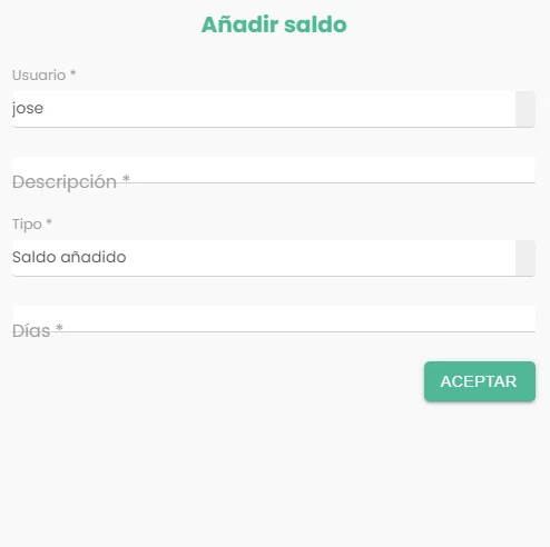 añadir saldo app