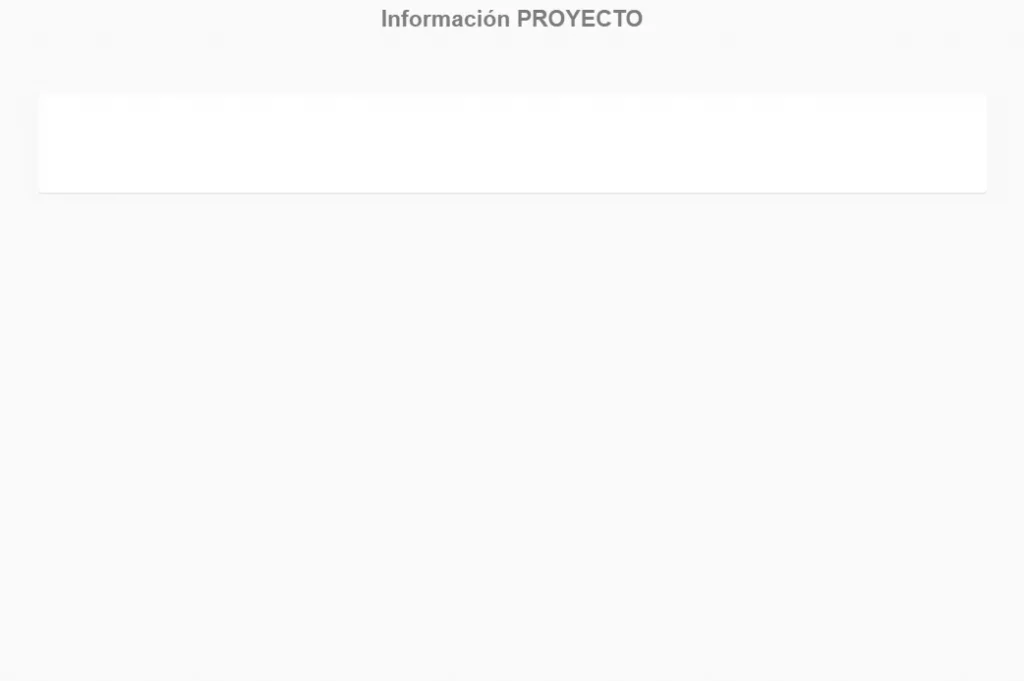 Dato de tipo información del proyecto 2 añadir informacion del proyecto