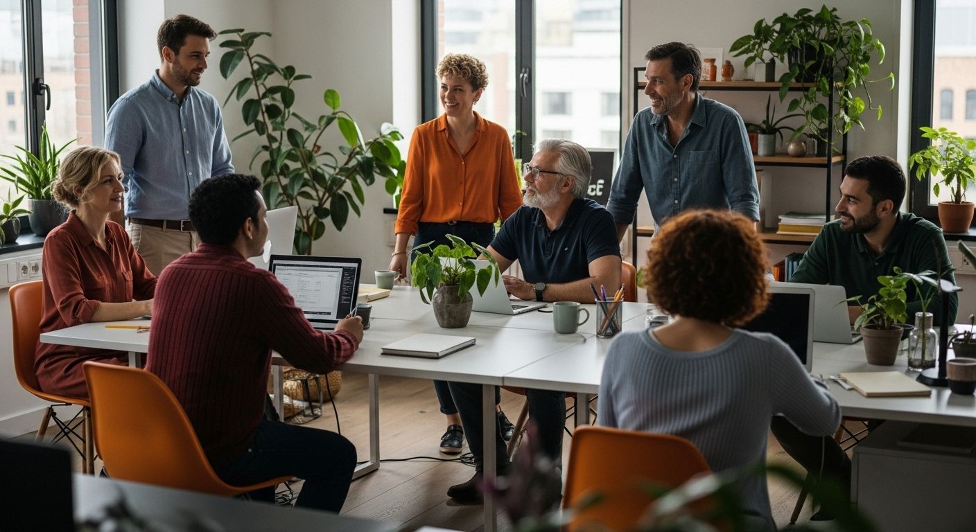 Entendiendo la gestión del estrés laboral en empresas 1 equipo oficina bienestar