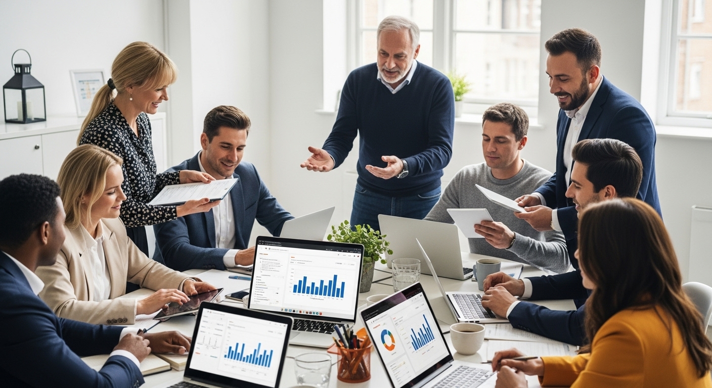 tendencias rrhh 2025 oficina moderna colaboración