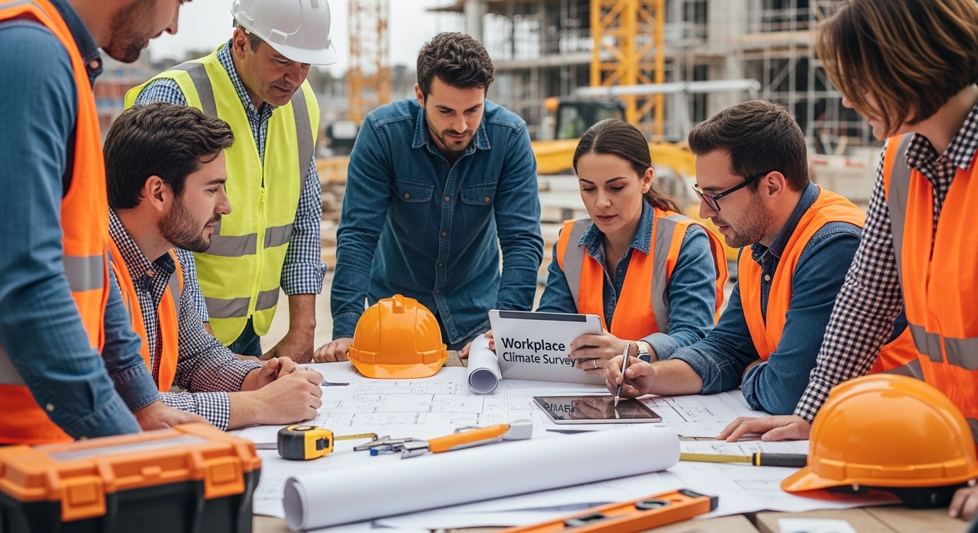 evaluación clima laboral construcción