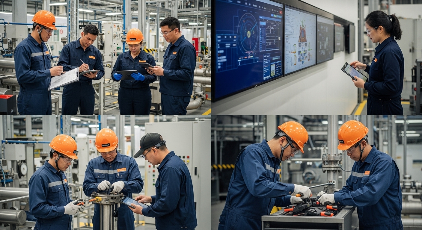 mantenimiento industrial, tipos, fábrica