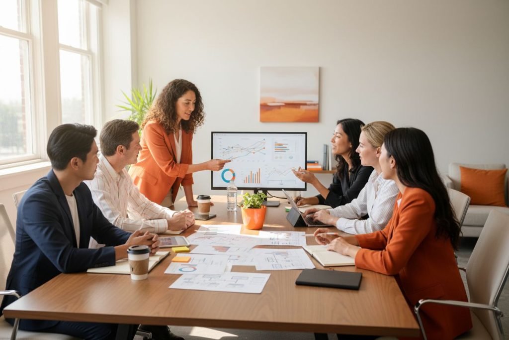 planificación recursos empresariales reunión