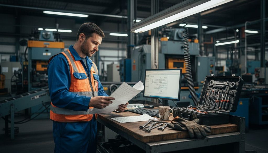 Maintenance manager checks preventive report