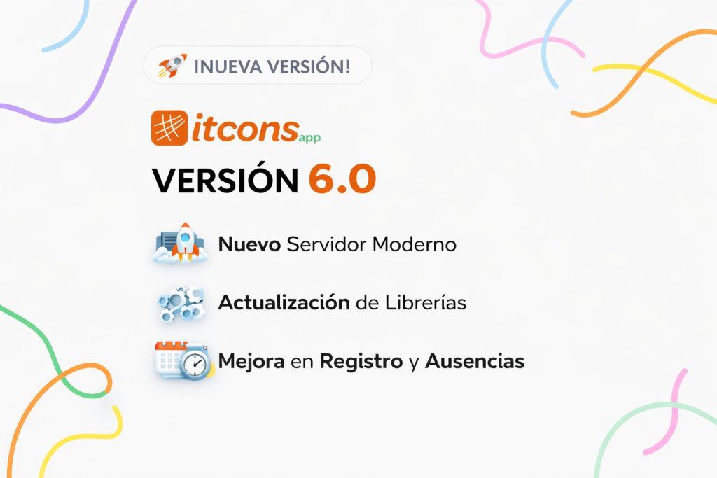 actualización V6.0 itcons.app partes de trabajo