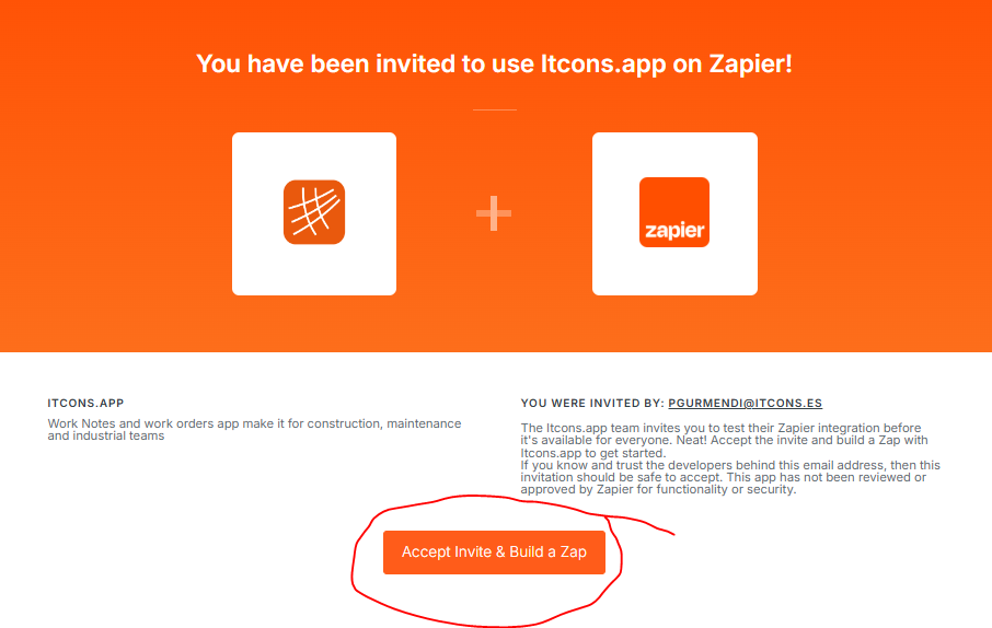 Como integrar itcons con Zapier paso a paso 2 image