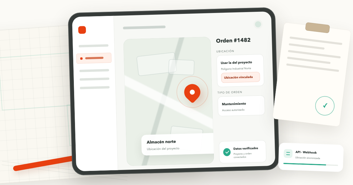ordenes de trabajo con GPS ubicaciones