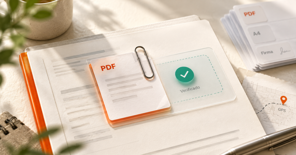 Documentos organizados con verificación PDF